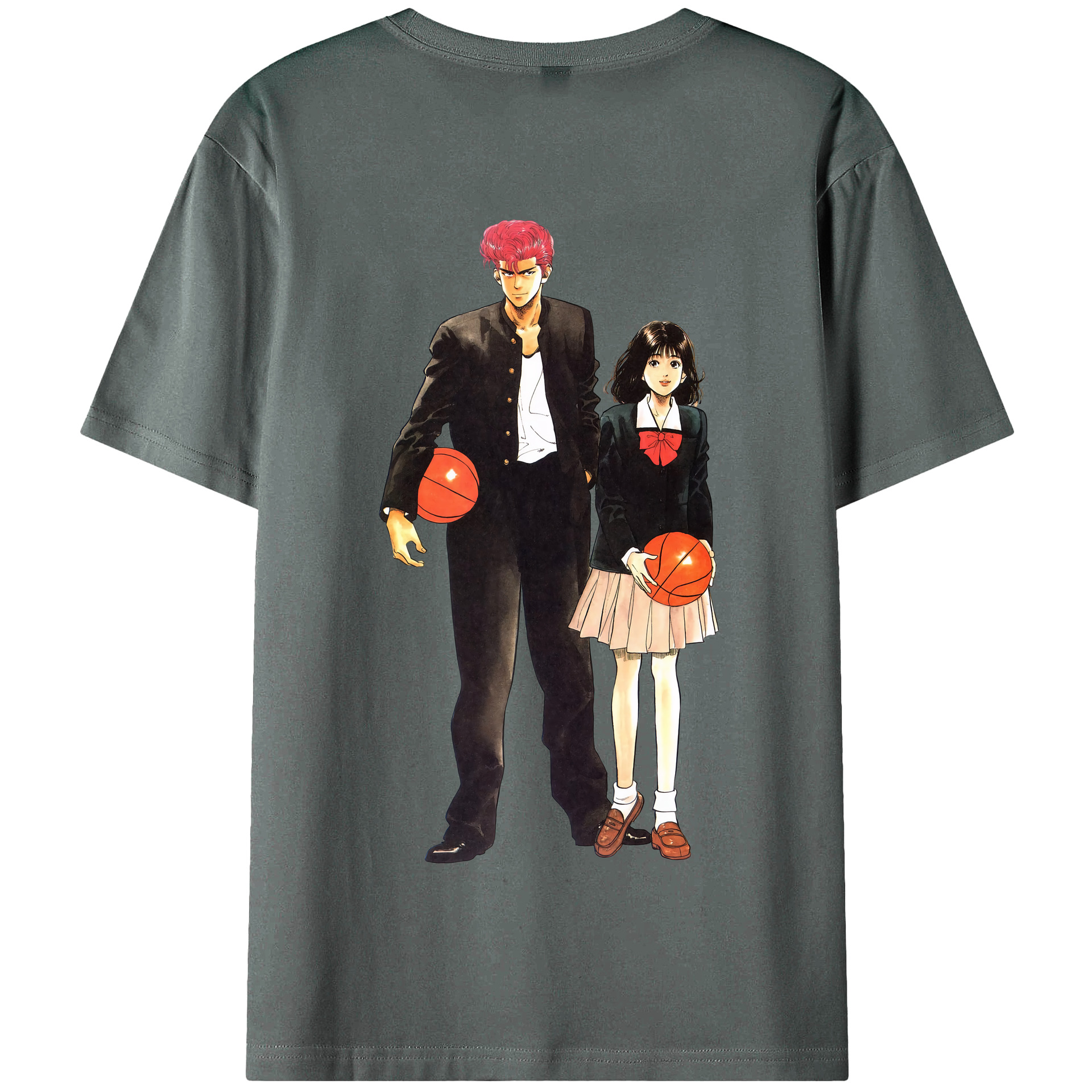 SLAM DUNK／スラムダンク 綿100％半袖Tシャツ（背面プリント）